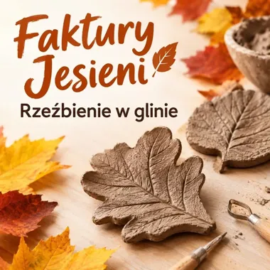 Faktury jesieni: rzeźbienie w glinie